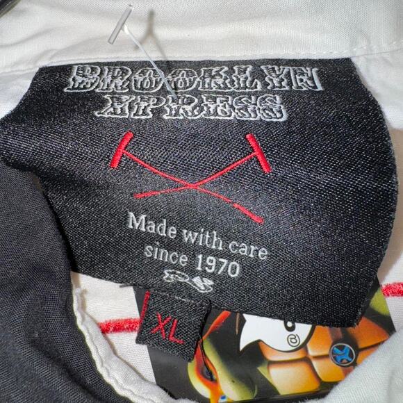 Vintage y2k brooklyn express polo embroidered button up tee - Picture 4 of 4